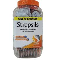 Buy STREPSILS GINGER AND LEMON FLAVOUR JAR 120 + 8 FREE LOZENGES