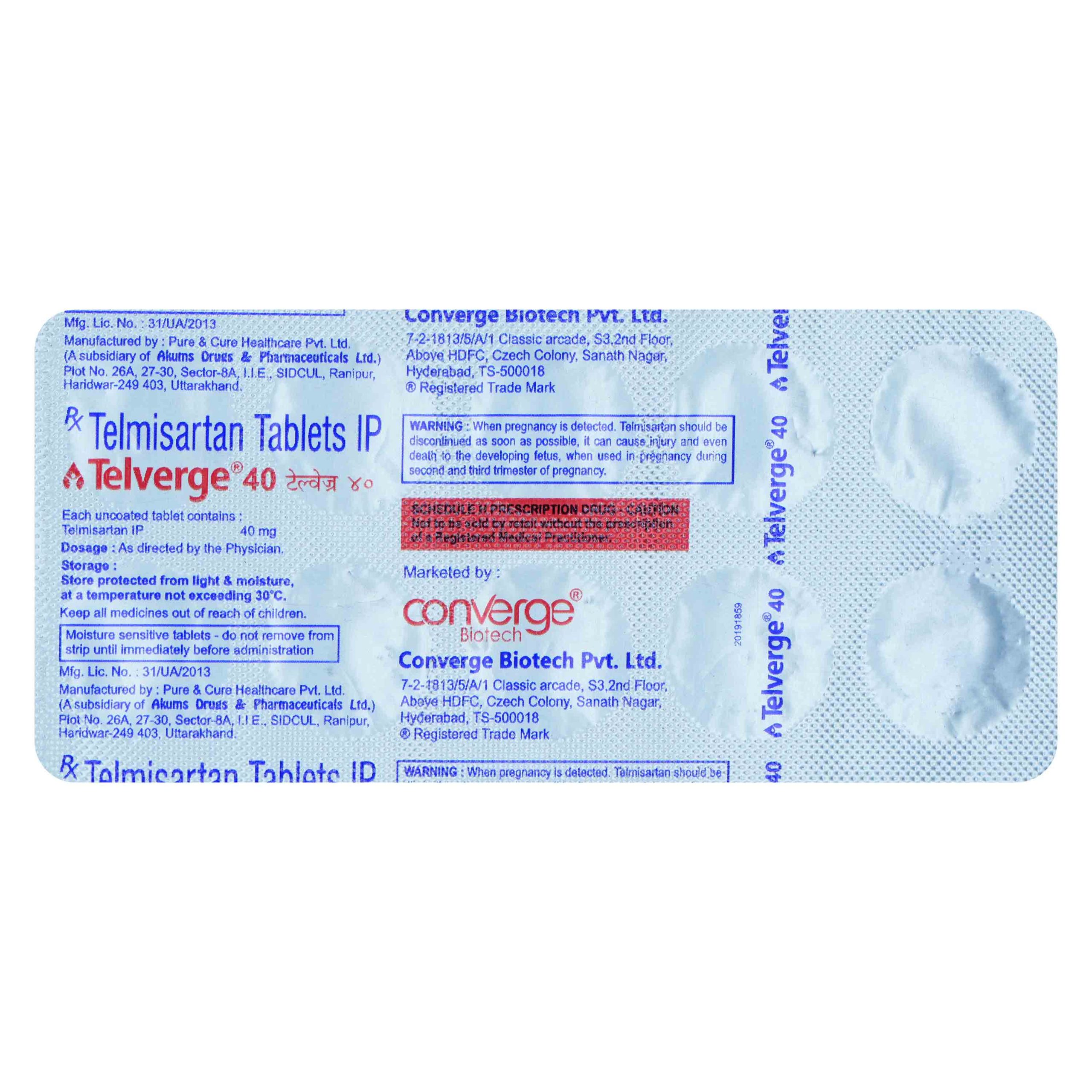 Telverge-40 Tab
