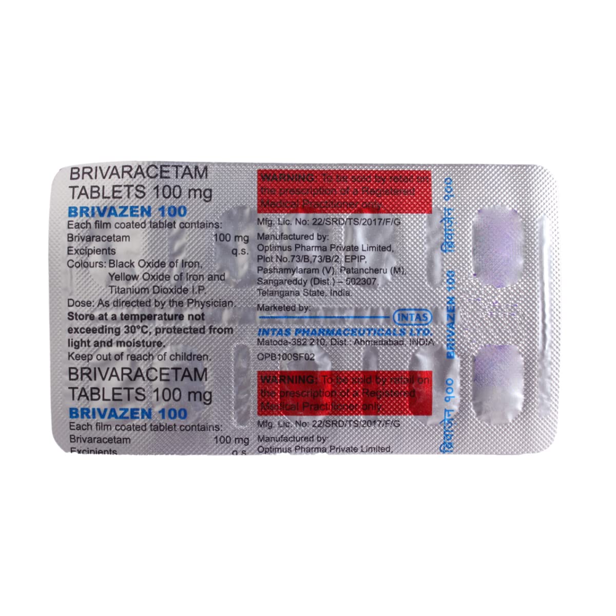 Brivazen 100 Tabs