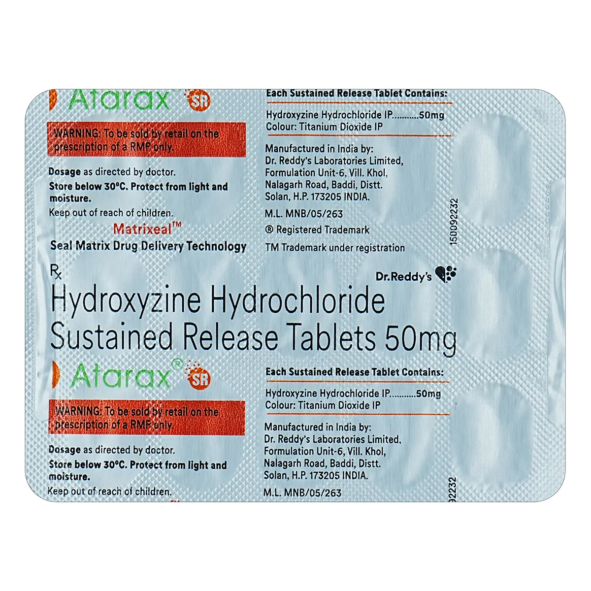 Atarax Sr 50 Tab
