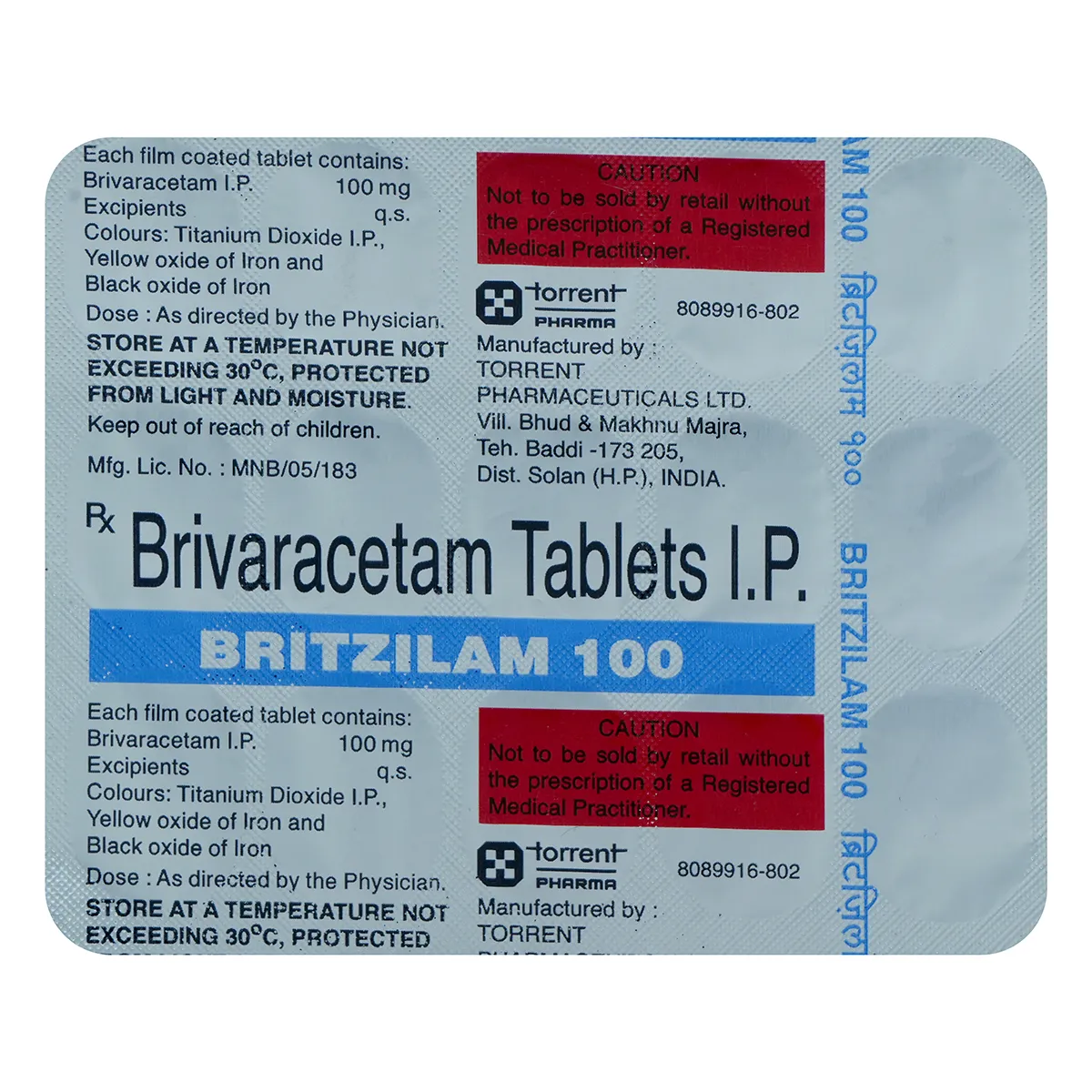 Britzilam 100 Tab