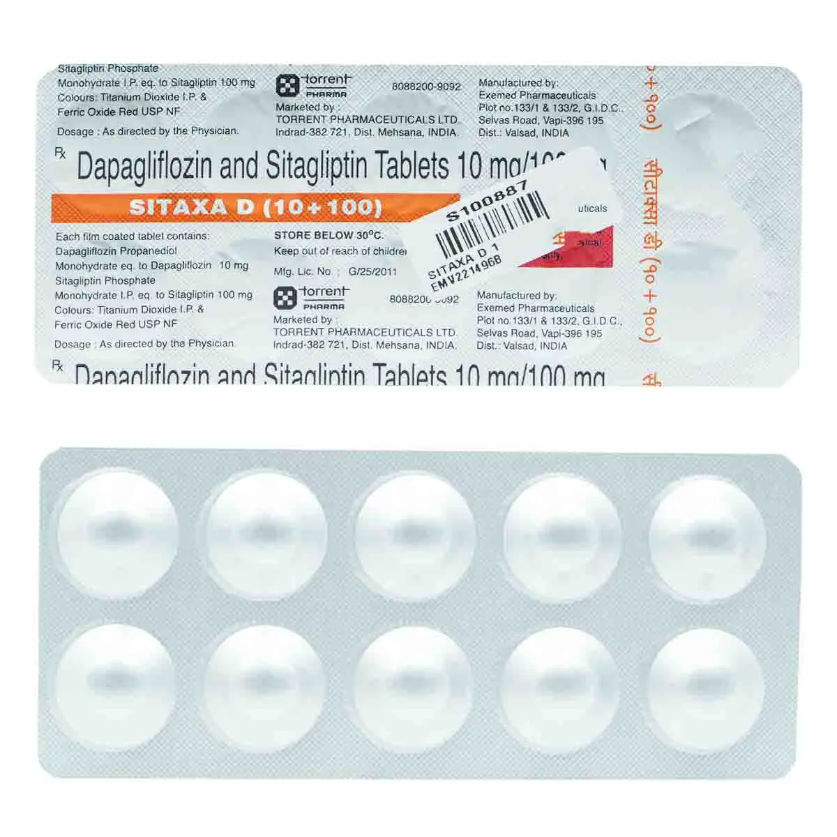 Sitaxa D 10+100 Tab