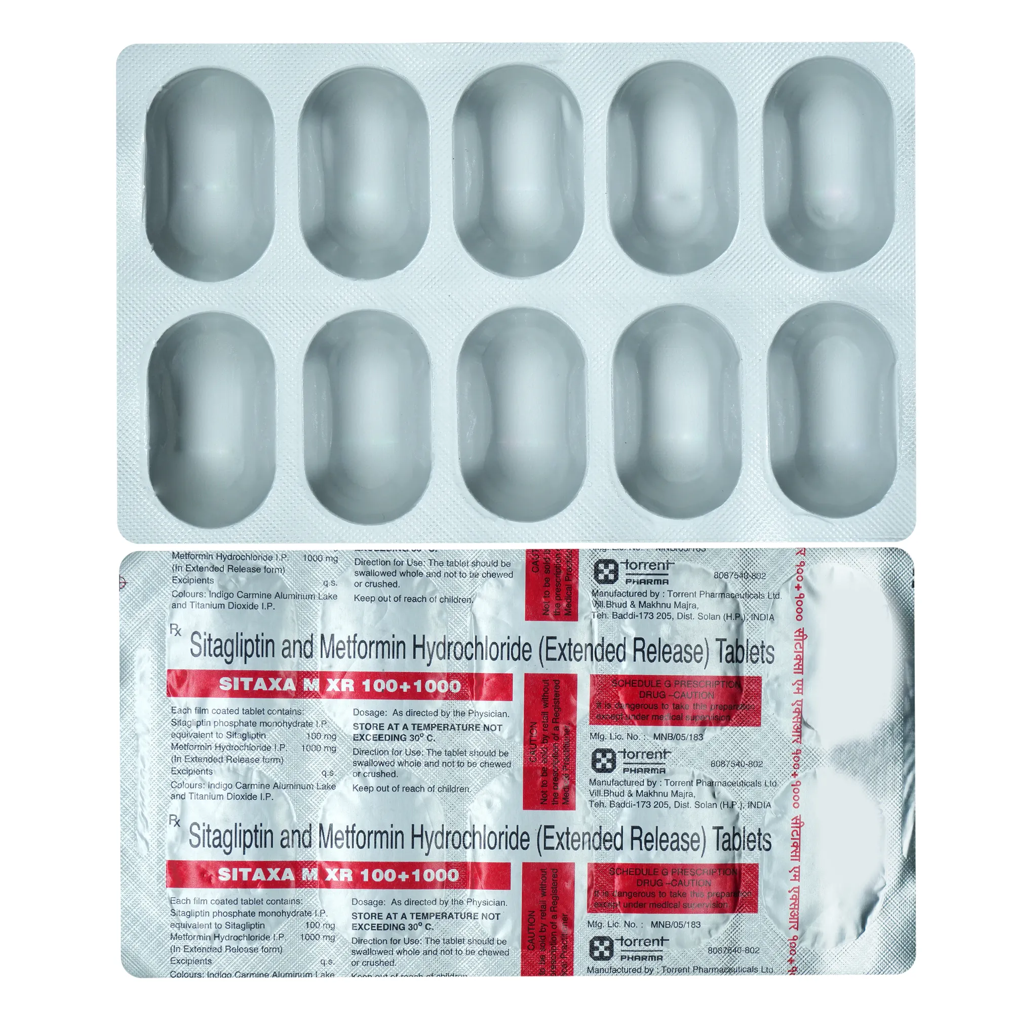 Sitaxa M Xr 100/1000 Tab