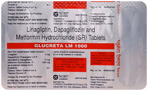 Glucreta Lm 1000 Mg Tabs
