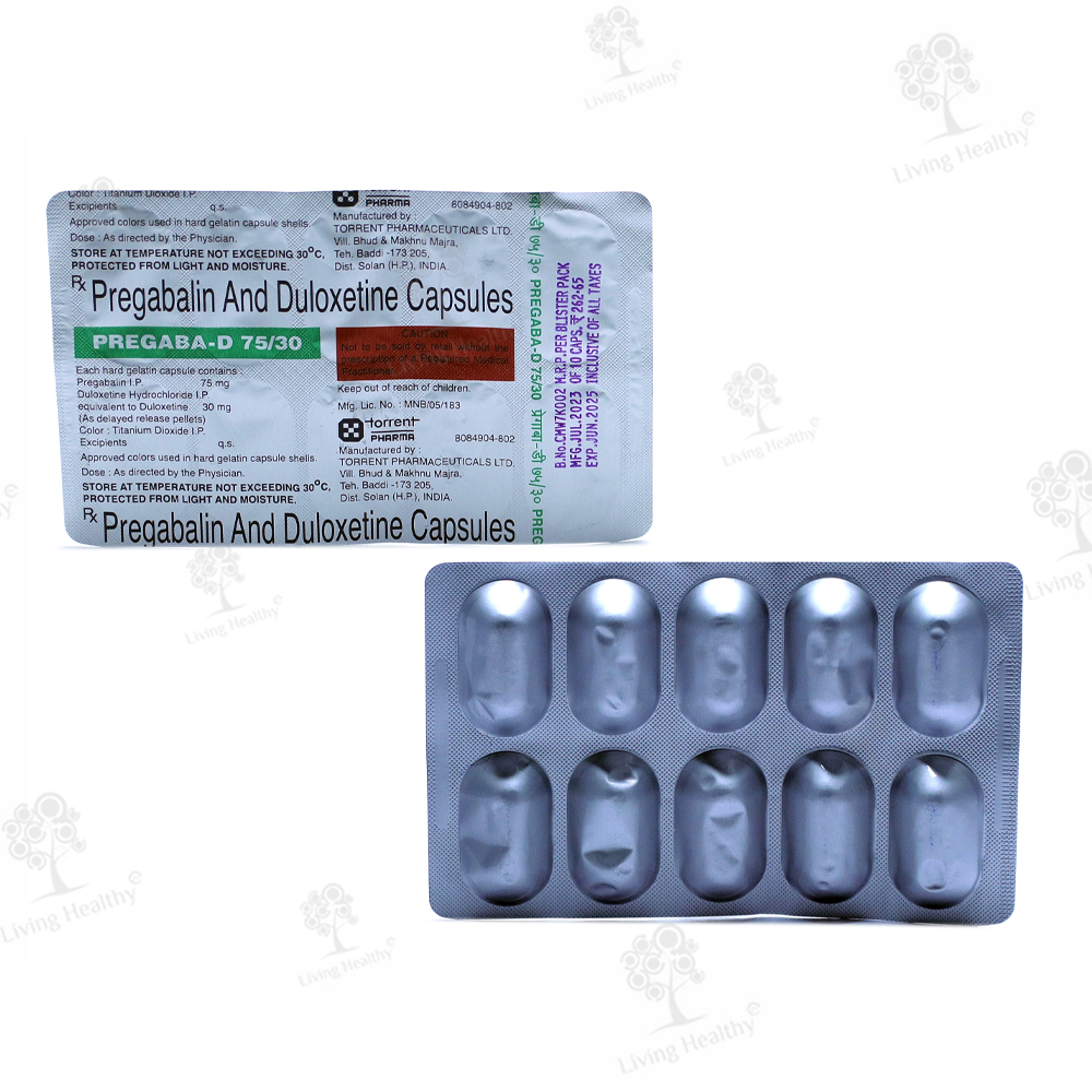 Pregaba D 75/30mg Caps
