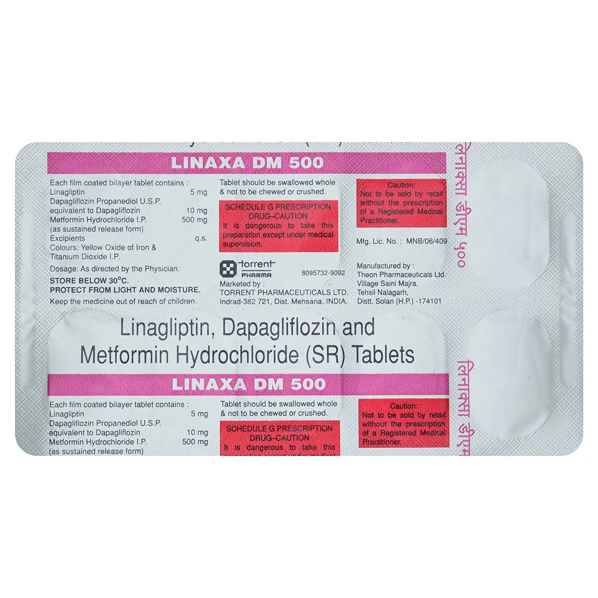 Linaxa Dm 500mg Tabs