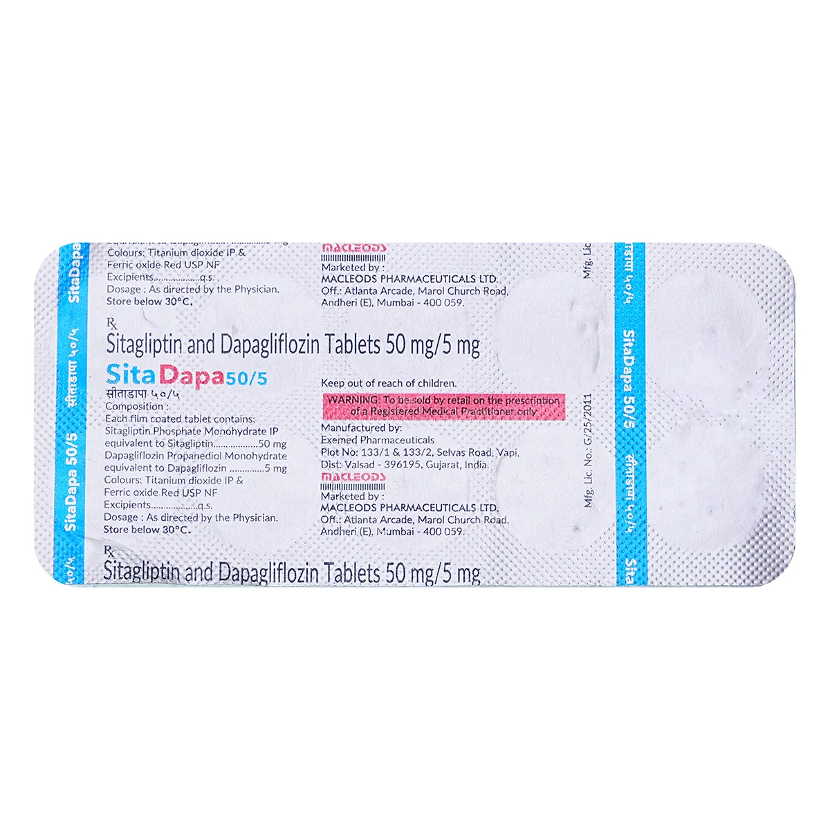 Sitadapa 50/5 Tab