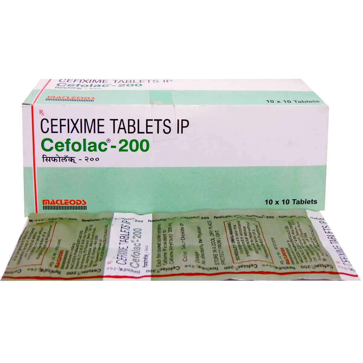 Cefolac-200 Tab*