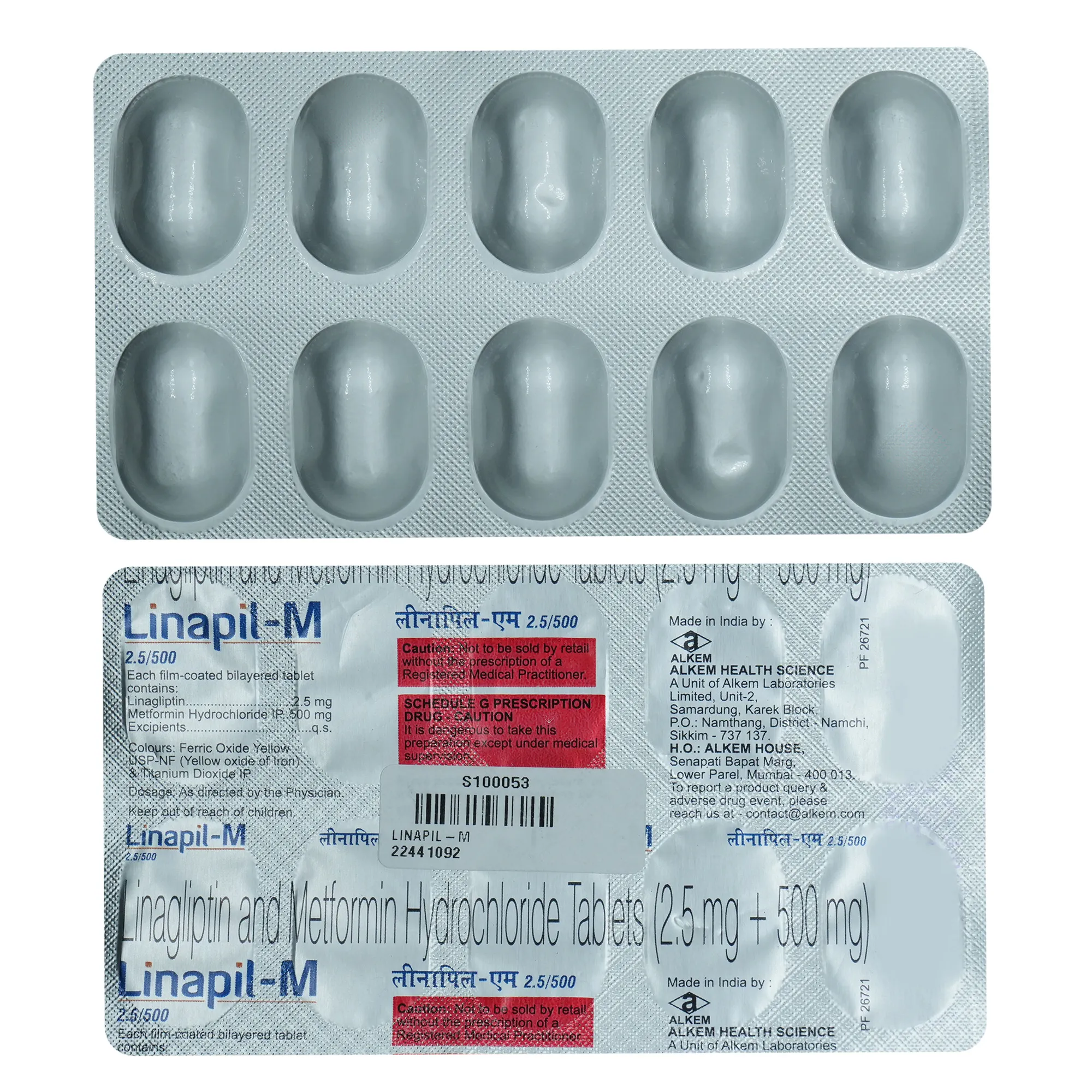 Linapil M 2.5/500 Tab