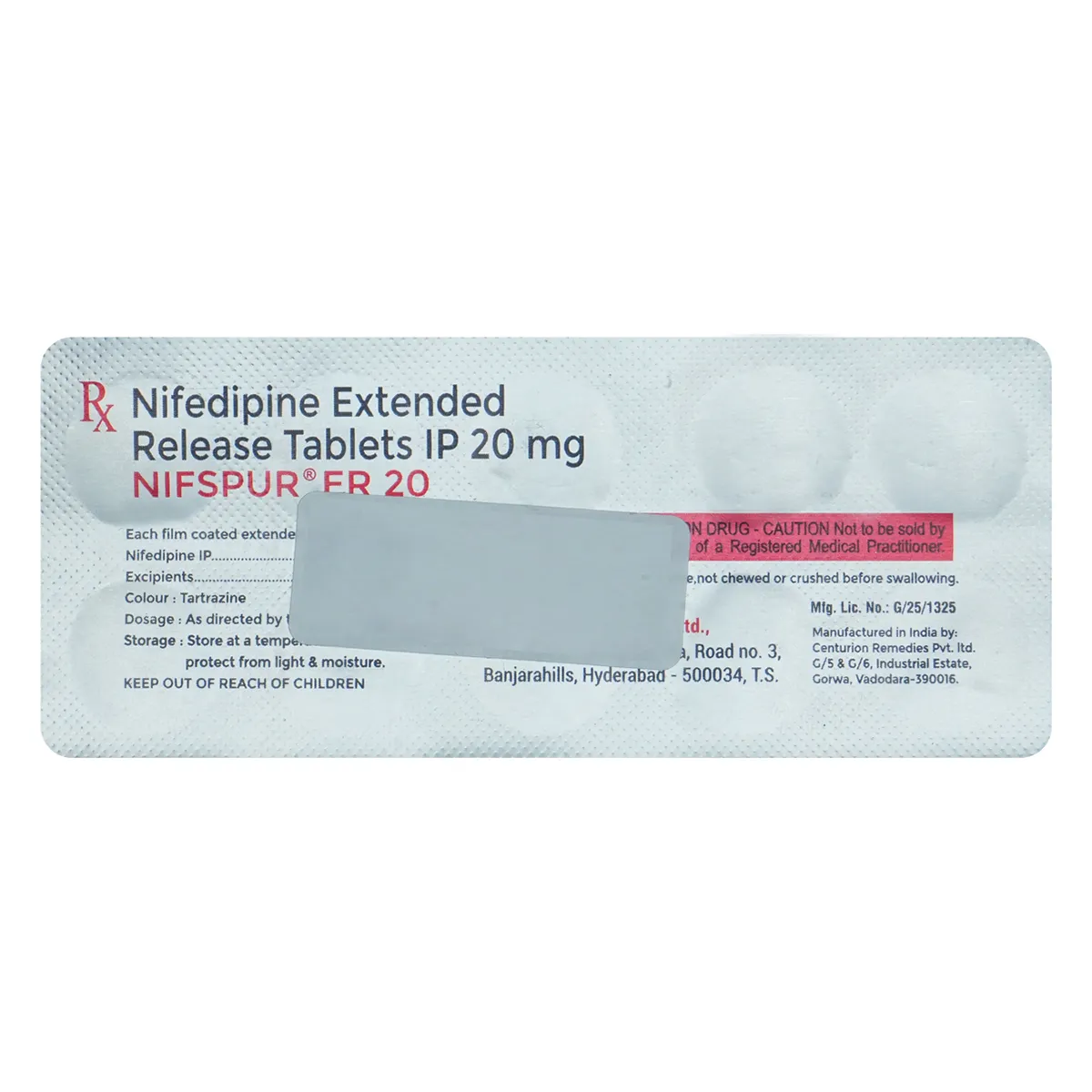Nifspur Er 20 Tab