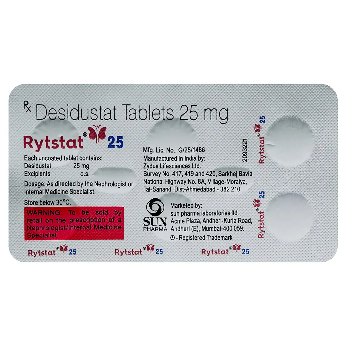 Rytstat 25 Mg Tab