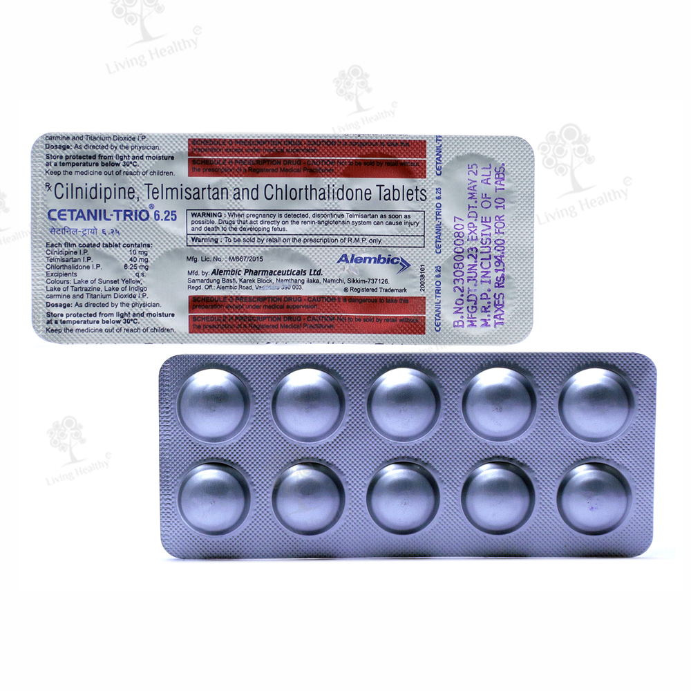 Cetanil Trio 6.25 Tabs
