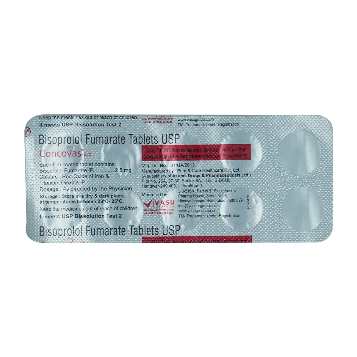 Concovas 2.5mg