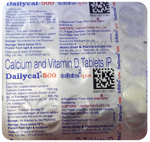 Dailycal-500 Tab