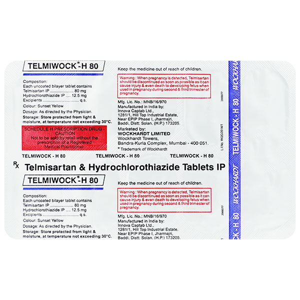 Telmiwock-80 Tab