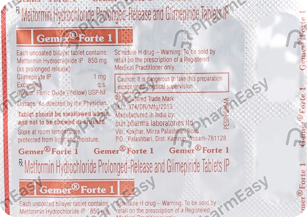 Gemer Forte-1mg Tab