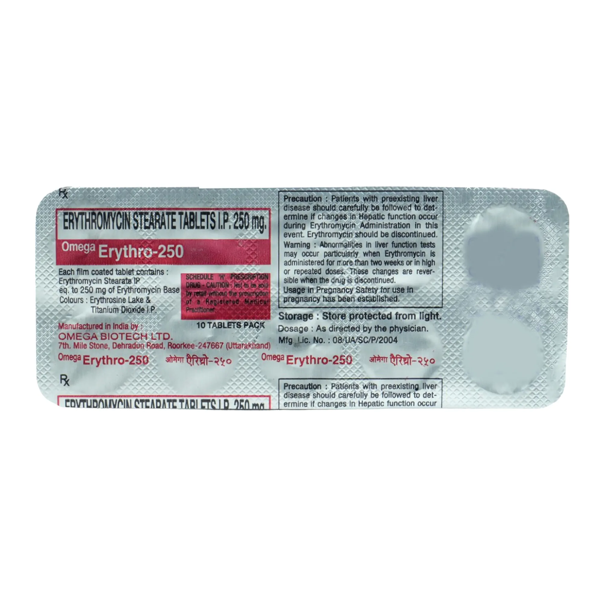 Erythro-250 Tab
