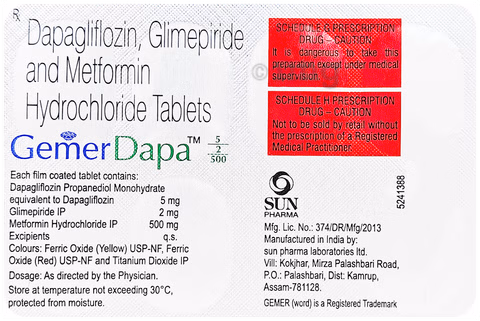 Gemer Dapa 5/2/500 Tab