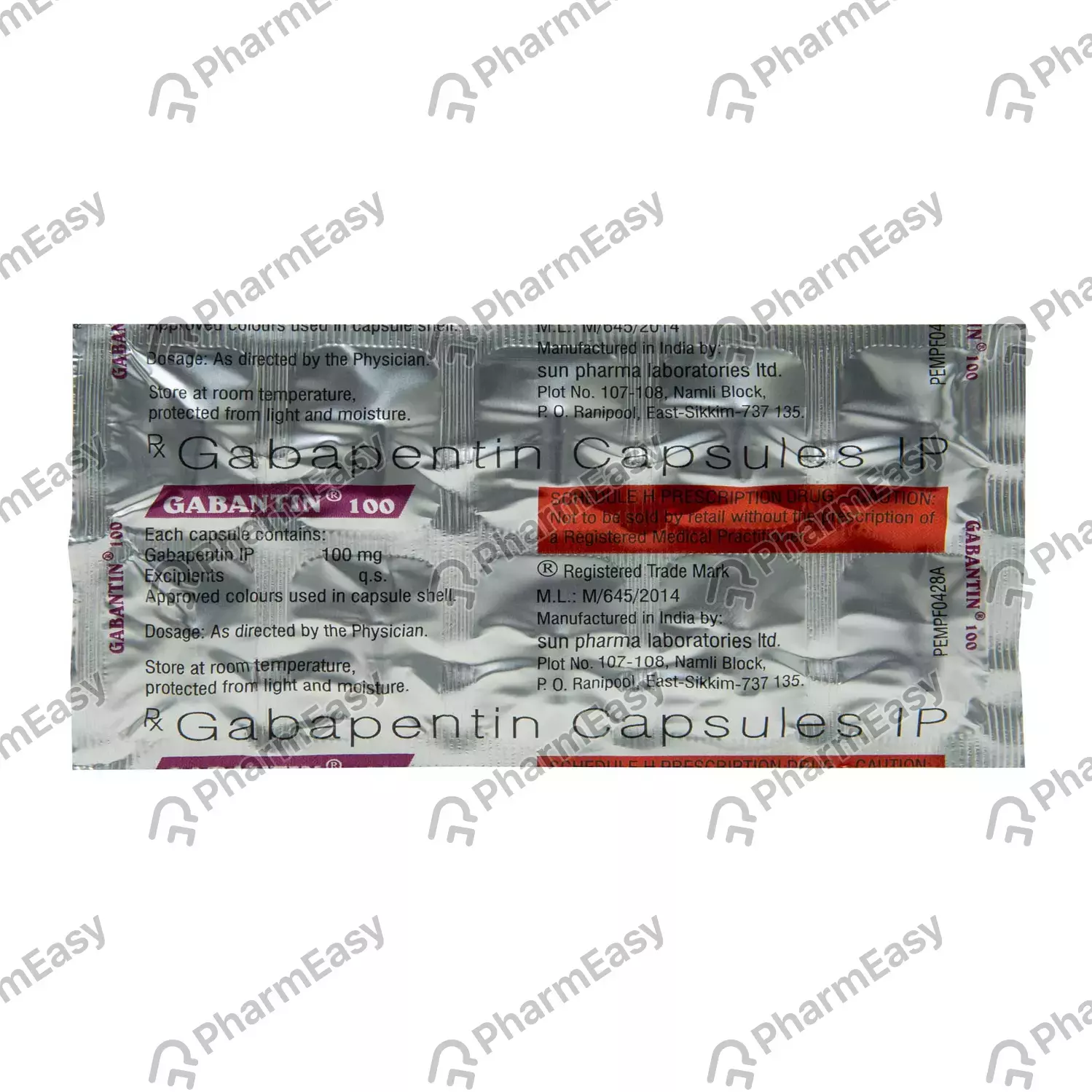 Gabantin-100mg Cap